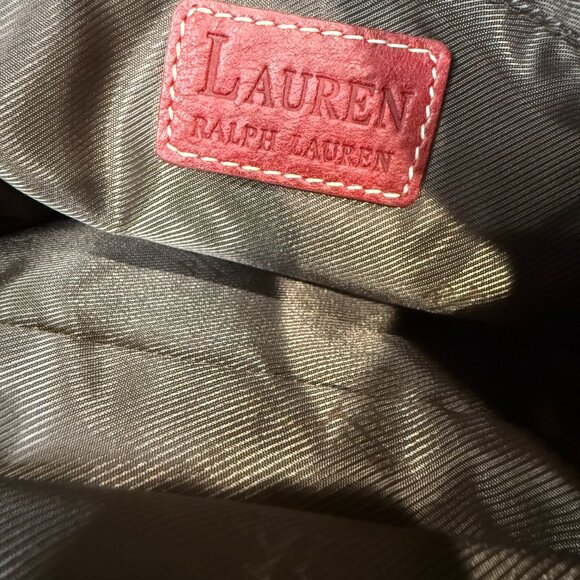 Ralph Lauren pebbled leather hobo style bag New with minor defect - Picture 2 of 12